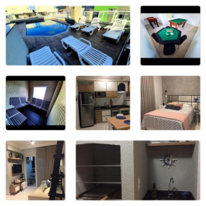 Apartamento novíssimo a 3 quadras da praia, com piscina, sala de jogos e sauna!!